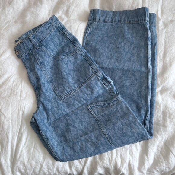 Damson Madder Denim - Damson Madder Drew Leopard Cargo Jeans US 6 / UK 10